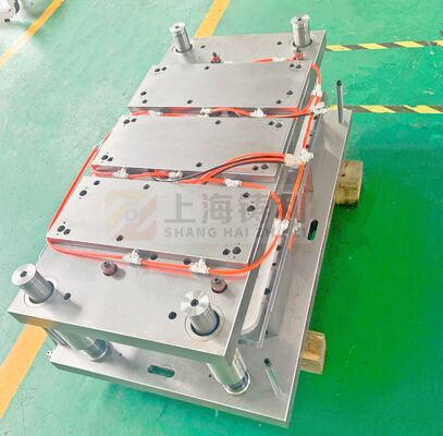 Mitsubishi PLC Controlled Pneumatic foil container machine  In White Orange
